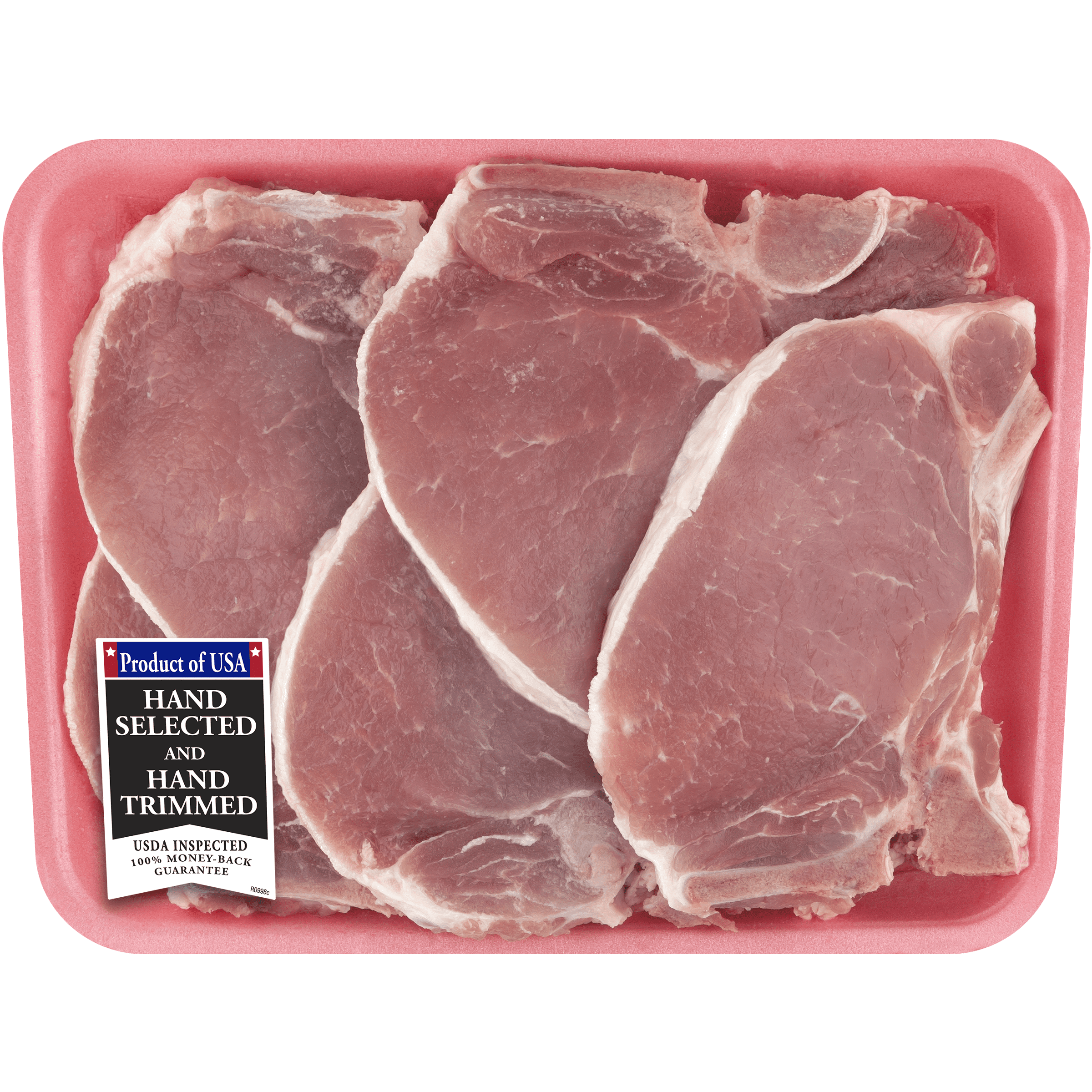 Pork Center Cut Loin Chops Thin Bone-In, 1.33 - 2.0 lb ...