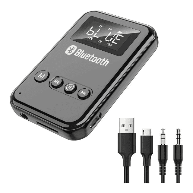 Transmisor/receptor Bluetooth 5.0 Lcd Para Pc, Tv, Bocina