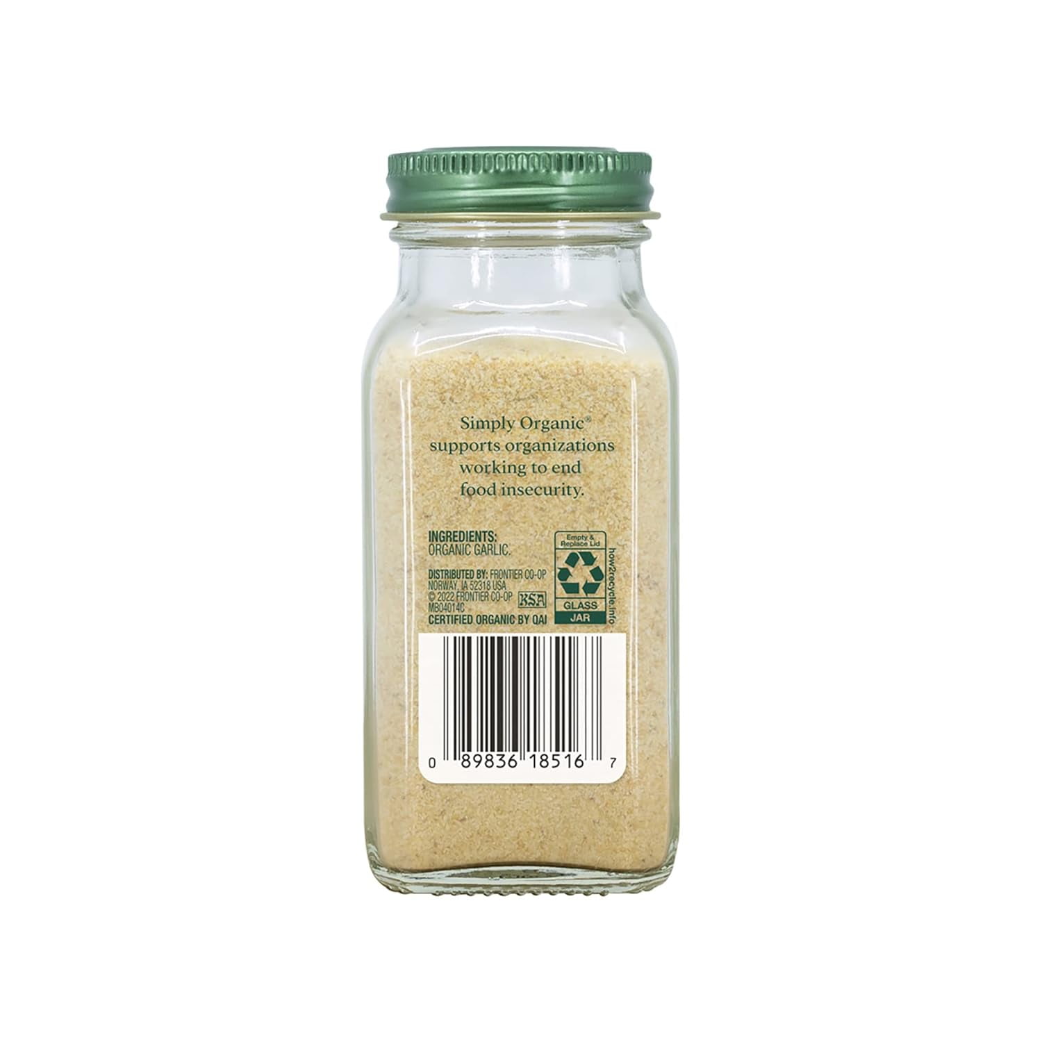 Simply Organic Garlic Salt Certified USDA Organic, Kosher 4.7oz (4 Pack)