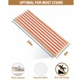 thumbnail image 6 of Orange and Stair Treads Non Slip for Steps White Stripes 7 Pcs Reusable Adhesive Stair Runner Mats for Dogs Elders Carpet Treads Rugs for Staircase 8x30 In, 6 of 7