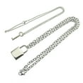 thumbnail image 6 of Stainless Steel Chain Necklace Lock Key Pendant Necklace Couple Padlock Necklace, 6 of 7