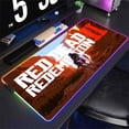 thumbnail image 2 of Alfombrilla de ratón de Anime Red Dead Redemption 2 RGB colorida para juegos, alfombrilla grande para juegos XL con luz LED, alfombrilla para ratón para ordenador, alfombrilla para escritorio para jue, 2 of 5