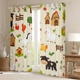 thumbnail image 2 of Homewish Western Rustic Farmhouse Blackout Curtains Set of 2 (52x84 Each),Cartoon Horse Chicken Window Curtains,Cute Daisy Flower Curtains and Drapes For Girls Teens,Super Cozy Room Decor, 2 of 6