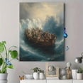 thumbnail image 4 of Qisvanset Sea Of Galilee Ship Bible Scene Canvas Wall Art 15.75x11.81 Inches, 4 of 8