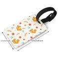 thumbnail image 2 of Kdxio Squirrel Maple Leaves And Nuts Luggage Tags Privacy Cover ID Label Suitcase Tags Identifiers For School Bags,Suitcases, 2 of 7