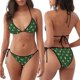 thumbnail image 3 of Balery green Christmas Element Pijama Estampado Bikini de Dos Piezas para Mujer - Conjunto de Bikini Ajustable Sexy y Cómodo para Playa, 3 of 6