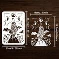 thumbnail image 3 of 1Pc Reusable Enchanted Witch Stencil Moon Phase Pattern Painting Template Witch Theme Stencil for Painting, 3 of 9