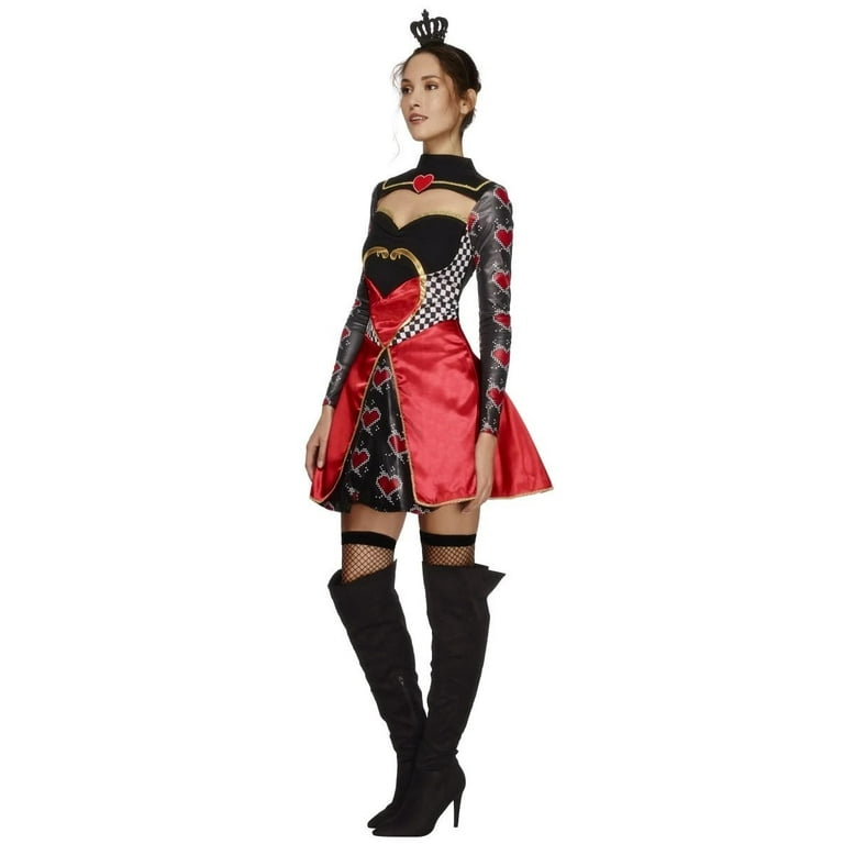 Fever Sweetheart Queen Of Hearts Adult Black Fever Sweetheart Queen Of Hearts Adult Black