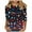 Multicolor-11, variant on Cavosen Oversized Tees for Women 3/4 Sleeve Crew Neck 4th of July Patriotic Tee Red White and Blue Graphic Shirt Summer Basic Tops