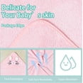thumbnail image 3 of 2pcs Toalla De Baño Bebé Con Capucha Animales Manta Suave Modelo Gris y Rosa, 3 of 4