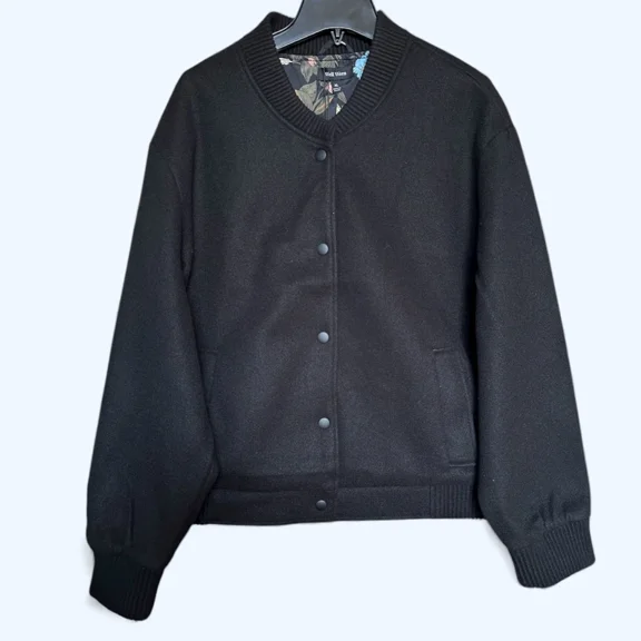 Well Worn Women's Bomber Style Jacket, Black, Small