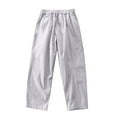 thumbnail image 3 of Ahuyic Summer Toddler Kids Leisure Pants,Boys Girls Long Pants,Boys' Summer Loose Casual Solid Color Proof Pants Thin Pants Elastic Sports Pant Long Pants,Gray,5 Years, 3 of 5