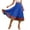 Blue-Skirt, variant on Womens Midi Skirts Elastic Waist Flowy Bohemian Color Block Summer Casual Black L
