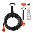 thumbnail image 1 of KFFKFF 25 ft Extension Cable for RV, 50 Amp, Durable STW Power Cable, NEMA 14-50R to NEMA 14-50P, Includes LED Handle & 15A Adapter, Suitable for RVs, Trailers, Generators, ETL Certified, 1 of 9