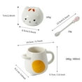 thumbnail image 2 of Farcauo Cat Mug with Lid Cat Mug Funny Coffee Mug Cup 400 ML Cat Gift Ceramic Tea Mug with Spoon Birthday Gift Tea Coffee Cup Christmas Mug for Women Men Girlfriend Brother, 2 of 8