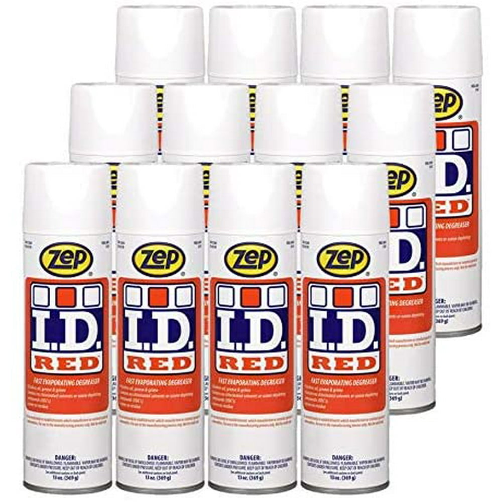 Zep I.D. Red Solvent Degreaser 9601 Aerosol 13 Oz (Case of 12) Fast Dry