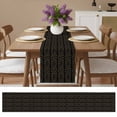 thumbnail image 2 of Table Runner Black Stripes Table Runners Modern Geometric Art Cotton Linen Dresser Scarf Kitchen Dining Table Decor for Home Dinner Party Decor 13x36 Inch, 2 of 9