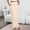 Gold, variant on Women's Satin Skirt High Waisted Maxi Skirts Work Office Party Long Skirt with Pockets