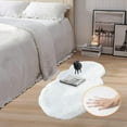 thumbnail image 2 of ORINOVA White Faux Rabbit Fluffy Fur Rugs For Bedroom Machine Washable Furry Area Rugs For Living Room Smal 2x4 Shag Runner Rug Nursery Rug, 2 of 8