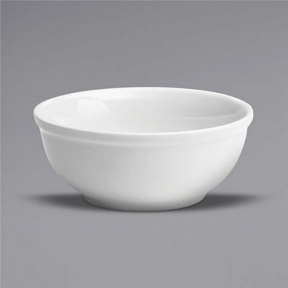 Buffalo F8000000731 13.5 oz Bright White Ware Rolled Edge Porcelain Nappie Bowl