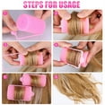 NOGIS 18 Pcs Pink Foam Sponge Hair Rollers Flexible Hair Styling Curlers 40 mm Large Size Soft