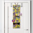 thumbnail image 2 of Cat Lover Hanging Pocket Organizer, Kitten Portraits in Hats and Glasses Hippie Nerd Faces Pets Love, Printed Polyester Storage Bag with Pockets, 9" x 27", Multicolor, 2 of 2