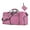 Pink, variant on Black Expandable Travel Bag Foldable Duffel With Shoe Pocket Lightweight 65L Capacity For Weekend Trips