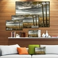 thumbnail image 4 of Designart Jetée de Brown Lake Art mural sur toile, 4 of 4
