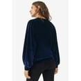 thumbnail image 2 of Ellos Women's Full Sleeve Velour Top, 2 of 2