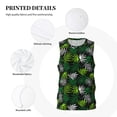 thumbnail image 3 of Naloa Tropical Leaves1 Basketball Jersey Reversible Men's Mesh Athletic Sports Shirts Training Practice S-4XLMedium, 3 of 6