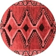 thumbnail image 1 of Ahgly Company Indoor Round Southwestern Red Country Area Rugs, 5' Round, 1 of 4