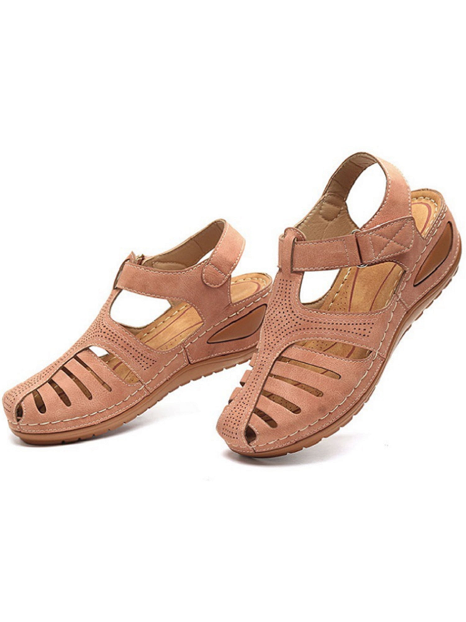 Lady Orthopedic Sandals Slippers Mules Wedge Platform Comfy Flat Casual Shoes 