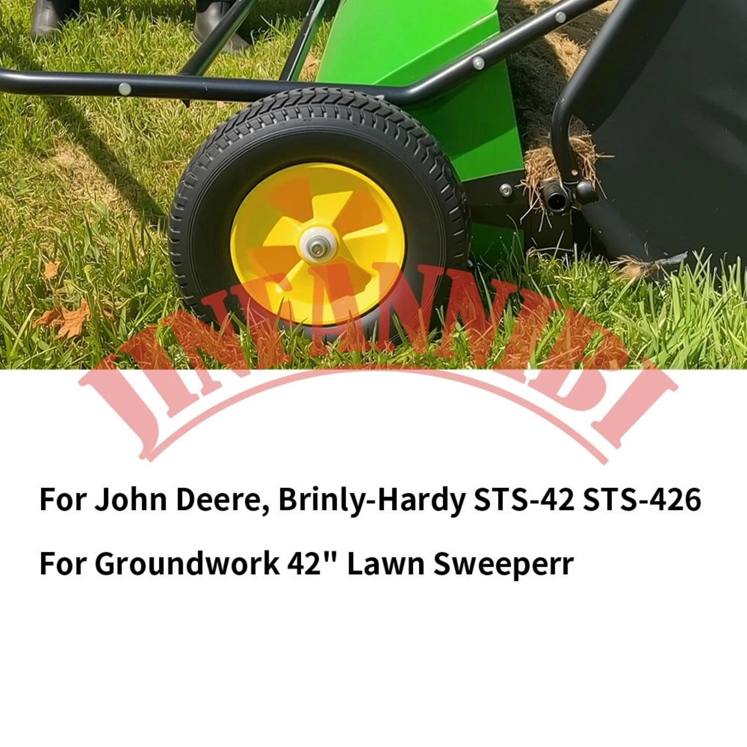 60-Tooth R-2280 NP08 Lawn Sweeper Gear Kit with Hardware for John Deere STS-42JD, Brinly STS-42, Groundwork 42" Sweepers