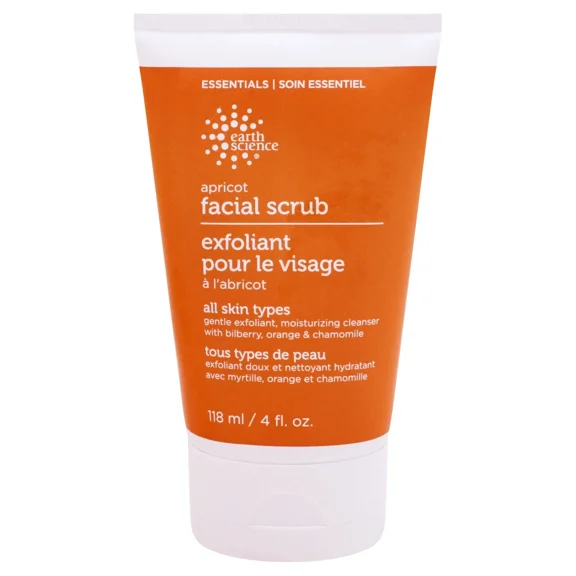 Purly -Earth Science - Apricot Gentle Exfoliating Facial Scrub For All Skin Types