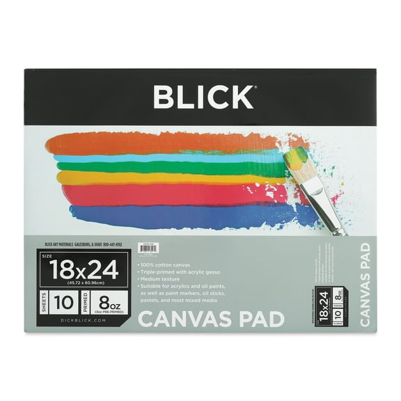 Blick Canvas Pad - 18" x 24", 10 Sheets