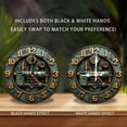 thumbnail image 2 of Vintage Steam Train Locomotive Wall Clock 10-Inch Silent Wooden Wall Clock, Battery Operated (AA Batteries Not Included), Artistic Home Decor, 2 of 7