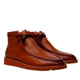 thumbnail image 2 of Men's TAYNO Wallabee Chukka Boots Mojave Smooth Leather Light Weight Cognac, 2 of 9