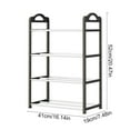 thumbnail image 3 of Oggfader 4 Tier No Drill Shoe Rack Black - Space Saving, Easy Install, Moisture Proof for Small Apartment Entryway, 3 of 6