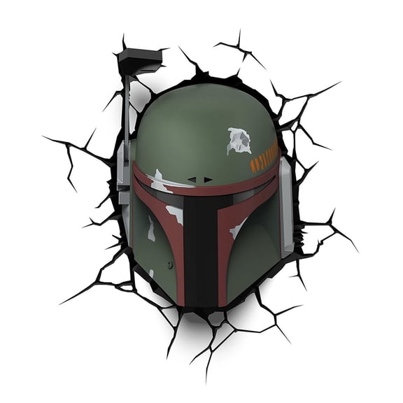3D Light FX Star Wars Boba Fett Deco Nightlight Cordless Wall