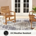 thumbnail image 3 of Nicole Miller New York Patio Sofia Estelle Contemporary Abstract Striped Indoor/Outdoor Area Rug, Grey/Blue, 7'9"x10'2", 3 of 7