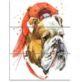 thumbnail image 1 of Impression sur toile « illustration bouledogue » Design Art, 1 of 3