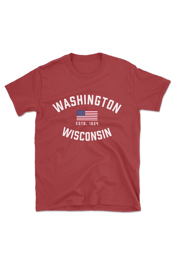 Washington Wisconsin Patriot Men's Cotton T-Shirt