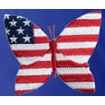 thumbnail image 5 of Womens Patriotic Butterfly Patch Polo Shirt, 4XL Carolina Blue, 5 of 5