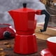 thumbnail image 3 of Cafetera italiana de aluminio para café moca, 2 unidades, tetera, cafetera de percolador para estufa, cafetera espresso de 300 ml y 150 ml, 3 of 6