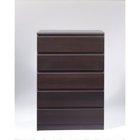 Laguna 5 Drawer Chest Coffee Multiple Colors Walmart Com