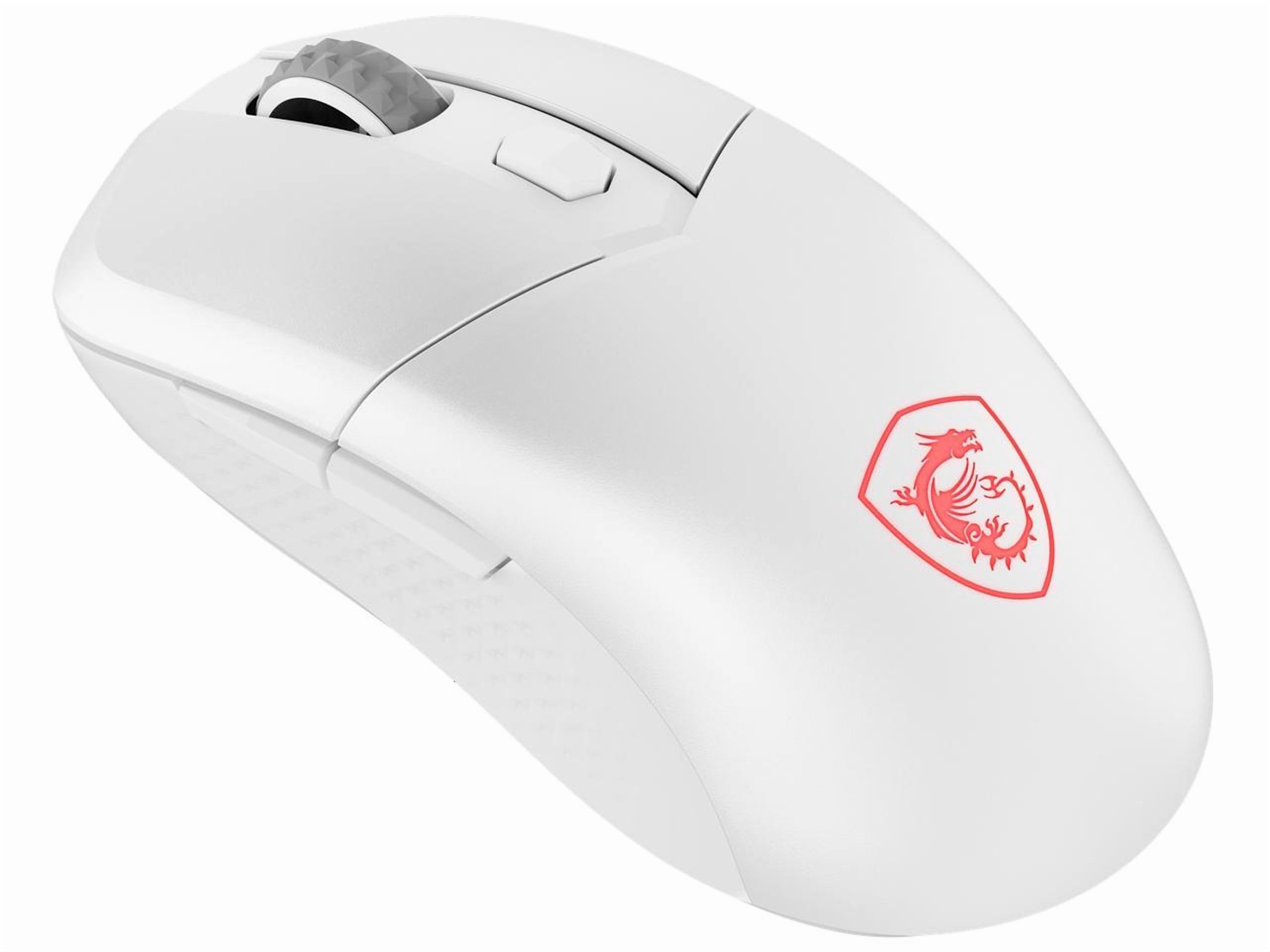 MSI Versa 300 Wireless White Gaming Mouse, 8000 DPI, 30M+ Clicks Kailh Switch, Optical Sensor, Ergonomic Ambitextrous Hand Design, RGB Light