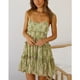 thumbnail image 2 of Vestido Floral Bohemio ANGGREK Tirantes finos Sin mangas Con Volantes, 2 of 6
