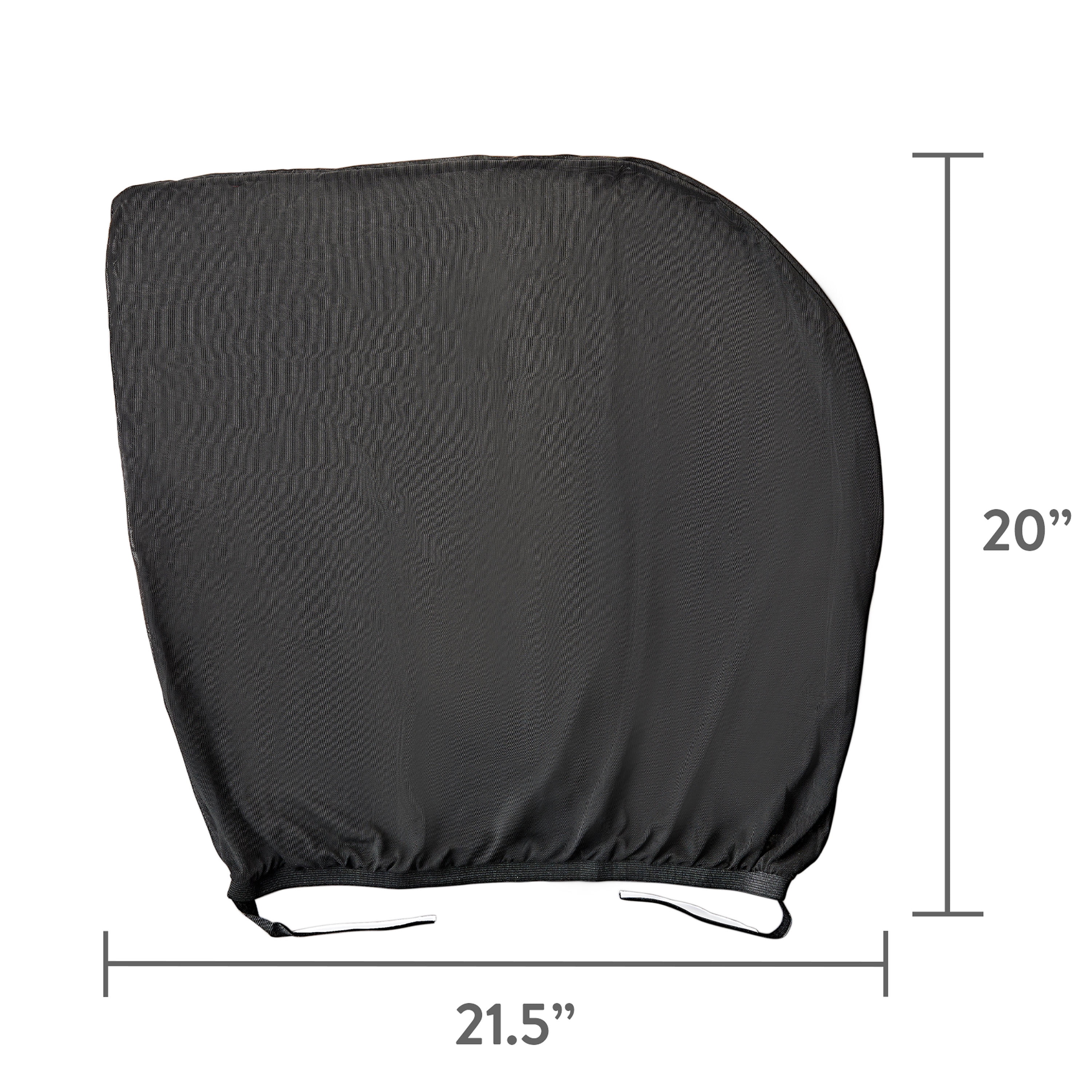 Parent's Choice's Car Window Shades Stretch Fit Car Sun Shade for Back Windows, Black, 2 Pack