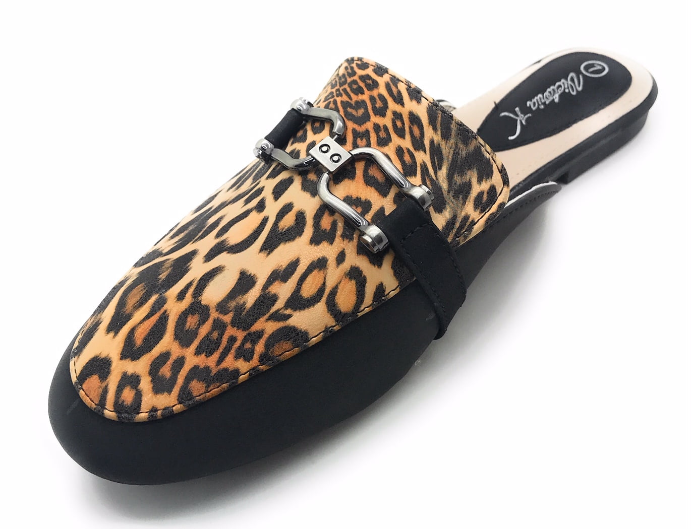 Victoria K Leopard Print Slip On Mules (Women)