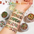 thumbnail image 4 of Feledorashia Christmas Body Glitter, Nail Art Glitter, Christmas Gel Sequins for Face and Hair, Gentle Adhesive Gel, 4 of 7